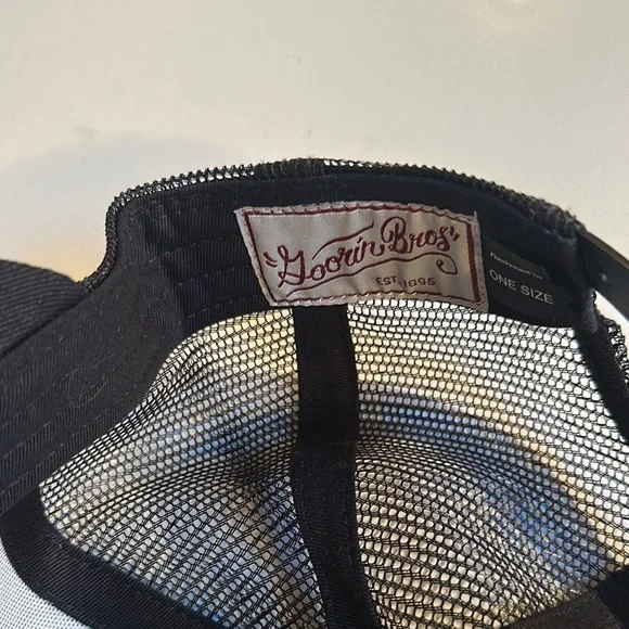 Black and White Goorin Bros’ Trucker Hat - Picture 3 of 4